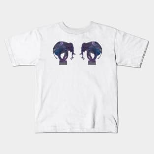 Balance - elephant in mixed media Kids T-Shirt